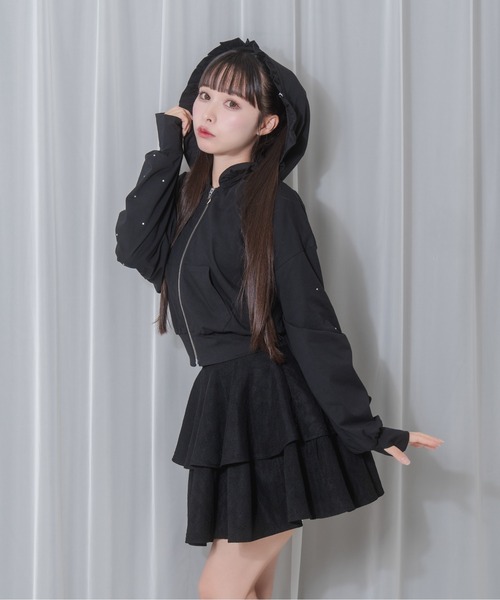 ♡Honey Cinnamon♡袖ラインUVカットパーカー 袖ラインストーンUVカットパーカー – BUNNY APARTMENT