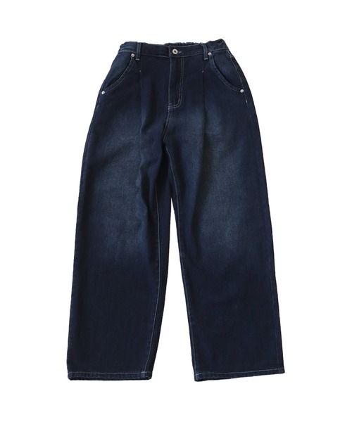 [antiqua] обработка Denim брюки M голубой женский 