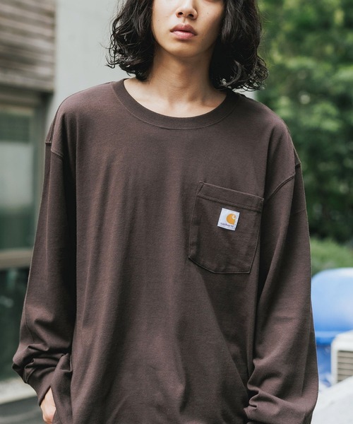 Carhartt（カーハート） tシャツ WORKER POCKET LS T-SHIRTS ロング
