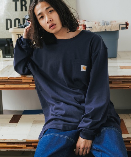 Carhartt ロングスリーブ ディロン シャツXLサイズ税込17,600円 Carhartt（カーハート） tシャツ WORKER POCKET LS T-SHIRTS ロング