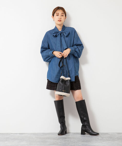 NOLLEY'S（ノーリーズ） ロングブーツ 38 ブラック レディース