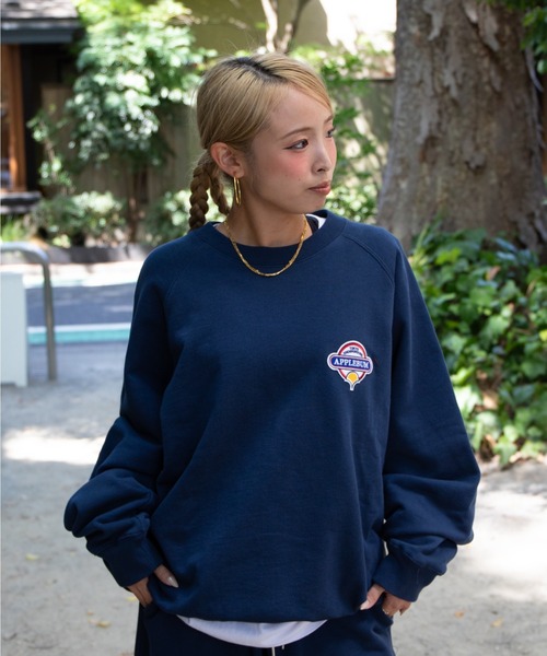 トレーナー+スウェット WAPPEN SWEAT TOP APPLEBUM（アップルバム） トレーナー スウェット Wappen Crew Sweat