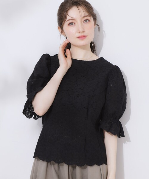 Couture Brooch（クチュール ブローチ） ブラウス シャツ 夏 半袖 「一