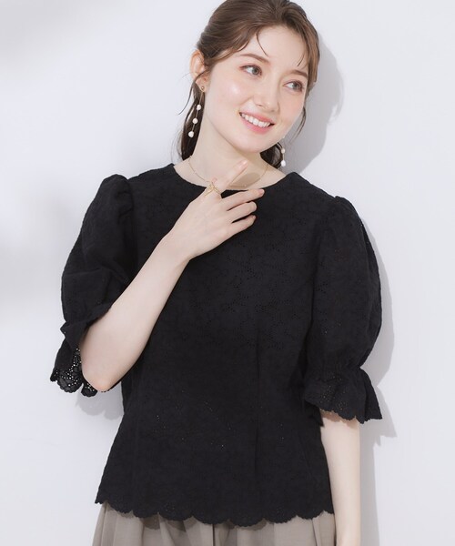 Couture Brooch（クチュール ブローチ） ブラウス シャツ 夏 半袖 「一