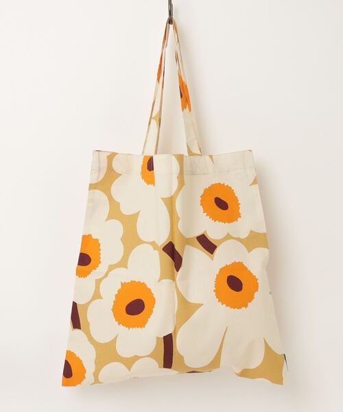 【未使用】marimekko マリメッコ Pieni Unikko イエロー marimekko（マリメッコ） トートバッグ Pieni Unikko / tote bag43x44