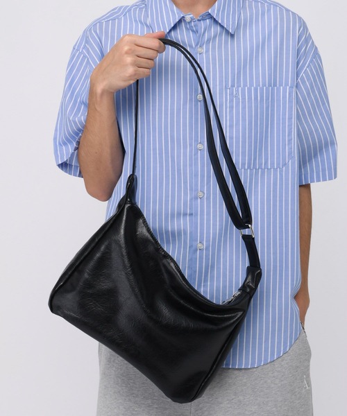 LAND MUSEUM ショルダーバッグ LAND MUSEUM／レザークロスBAG メンズ