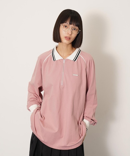 DISPATCHER NO.8 tシャツ ハーフジップポロシャツ レディース