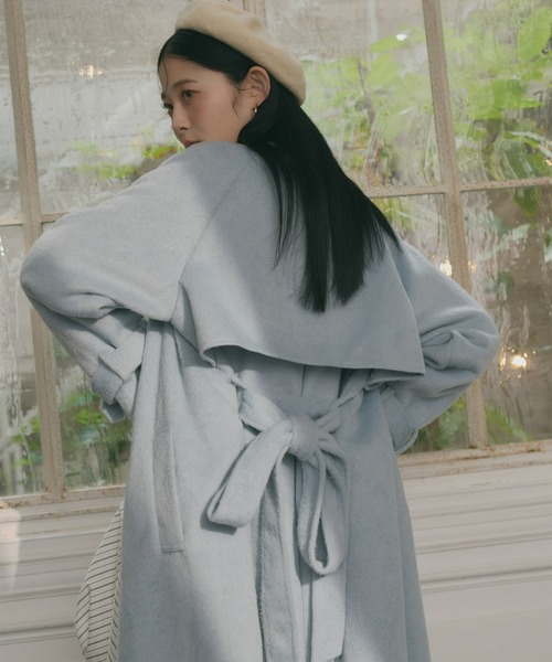 Olu.（オルドット） ステンカラーコート コート ダブルシャギーロング