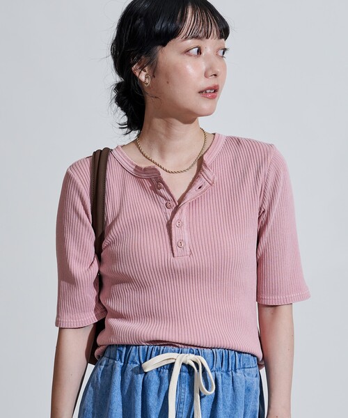 FREAK'S STORE（フリークスストア） tシャツ アーミーリブ ヘンリー