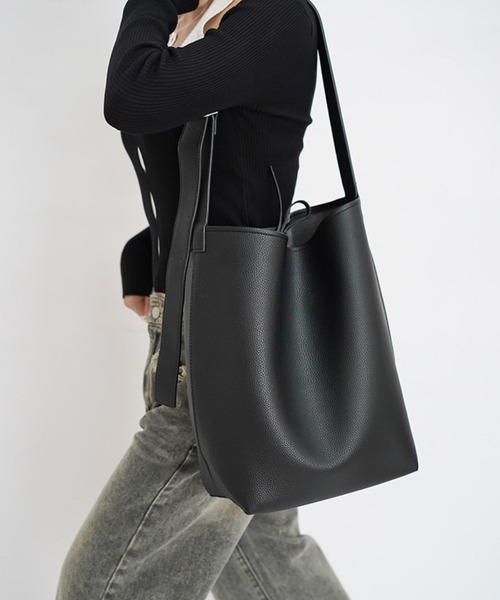 suppli mohh ショルダーバッグ バッグ フェイクレザーバケツ型