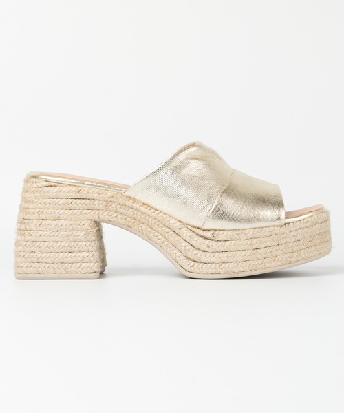 「GAIMO」 ミュール 36 ゴールド レディース_画像4