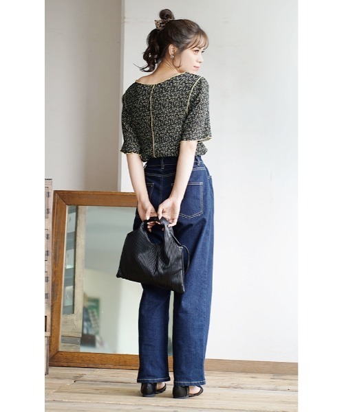 「e-zakkamania stores」 「gleam」半袖カットソー フリー ブラック レディース_画像5