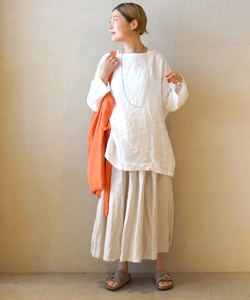 「JOURNAL STANDARD LUXE」 長袖ブラウス FREE レッド レディース_画像3