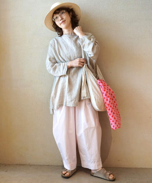 「JOURNAL STANDARD LUXE」 長袖ブラウス FREE レッド レディース_画像5