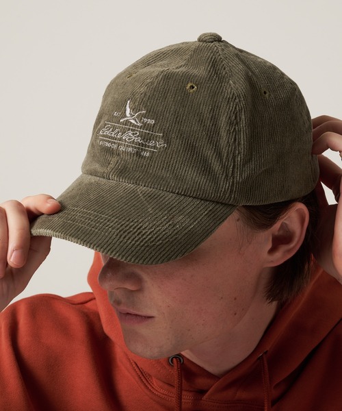 Eddie Bauer（エディーバウアー） キャップ 帽子 コーデュロイ ロゴ