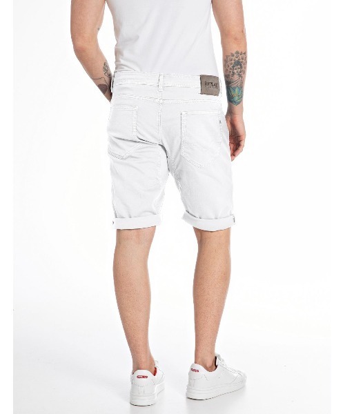 「REPLAY」 ハーフパンツ 34inch ホワイト メンズの画像3