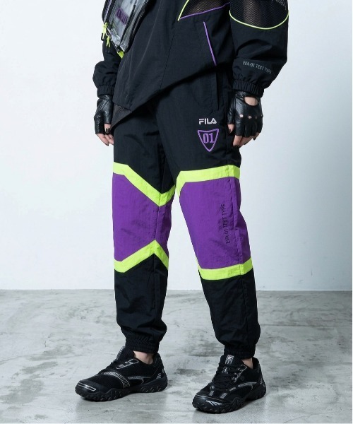 FILA（フィラ） ワイドパンツ パンツ TRACK PANTS / Evangelion 