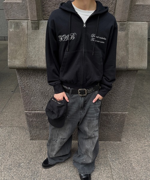 kutir（クティール） パーカー FEMBROIDERED DESIGN FULL ZIP HOODIE