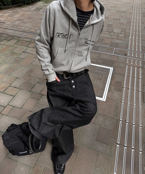 kutir（クティール） パーカー FEMBROIDERED DESIGN FULL ZIP HOODIE 