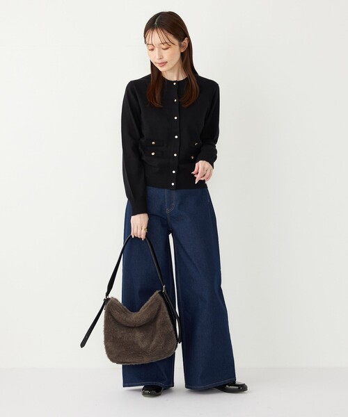 ブラックカーディガン サイズ14 セール】SHIPS: 〈手洗い可能〉14ゲージ TEXBRID(R) リネン