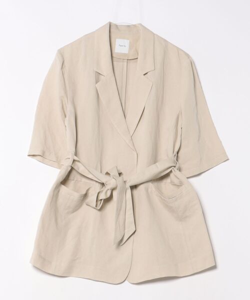 「A part by」 テーラードジャケット FREE ライトベージュ レディース_画像2