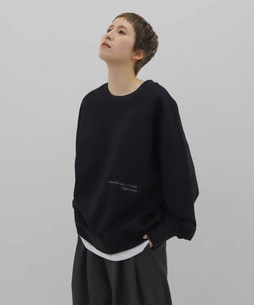 lit トレーナー スウェット Embroidery Loose Sweat レディース メンズ