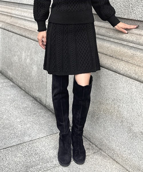 スカート 着痩せケーブルスカート : ZOZOTOWN Yahoo!店 - 通販 - Yahoo