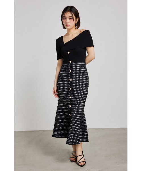 「rienda」 半袖ワンピース FREE ライトパープル レディース_画像3