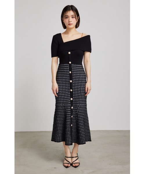 「rienda」 半袖ワンピース FREE ライトパープル レディース_画像5