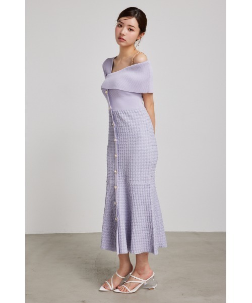 「rienda」 半袖ワンピース FREE ライトパープル レディース_画像8