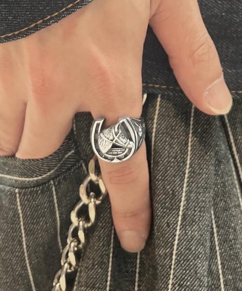 ANARCHY着用モデル  ホースシューリング SBG by 7JEWELRY 指輪 リング インフルエンサー taiyo ×SBG