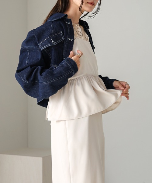 「Bab」 キャミソールワンピース M ブルー レディース_画像9