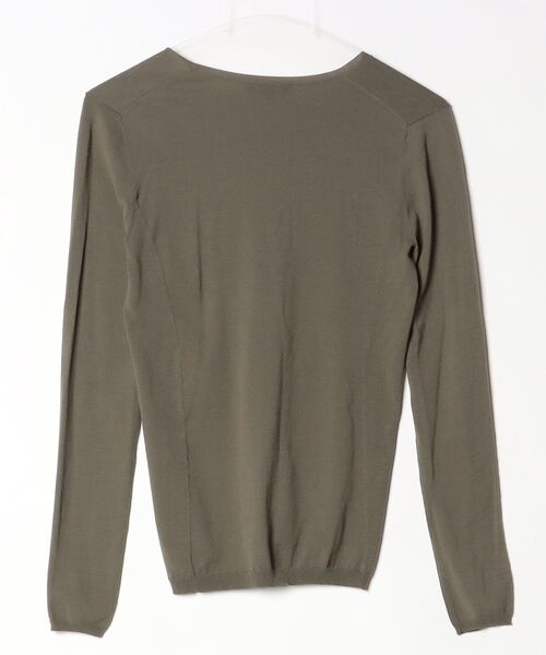 タグ付未使用✨ セオリー　ウール カシミヤ ニット カーディガン S 黒 白 theory（セオリー） 」 ニットカーディガン 2 グリーン レディース