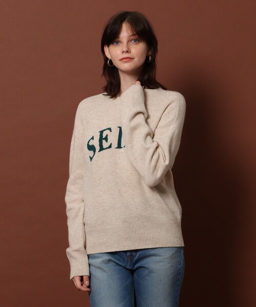 「DRESSTERIOR」 長袖ニット 36 ダークグリーン レディース_画像6