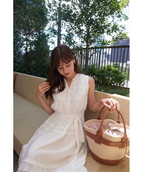 Her lip to ノースリーブワンピース M ホワイト レディース : ZOZOTOWN