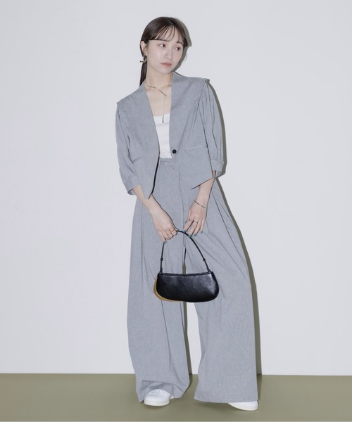 Eimee Law（エイミーロウ） ノーカラージャケット FREE グレー