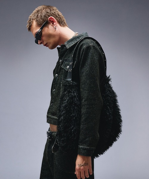 ANDER HUNK ショルダーバッグ Eyelet Design Fur Shoulder Bag 