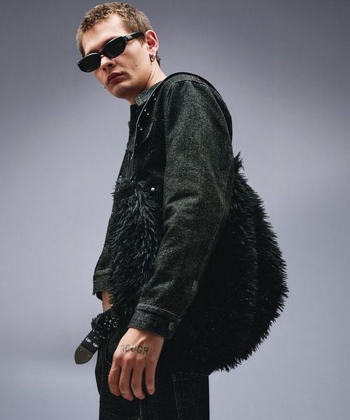 ANDER HUNK ショルダーバッグ Eyelet Design Fur Shoulder Bag