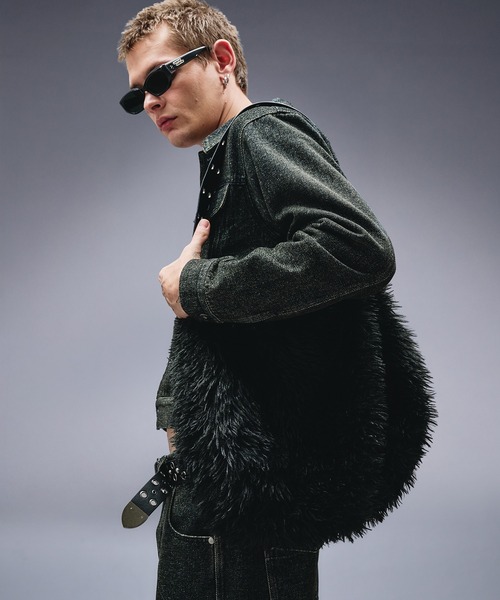 ANDER HUNK ショルダーバッグ Eyelet Design Fur Shoulder Bag