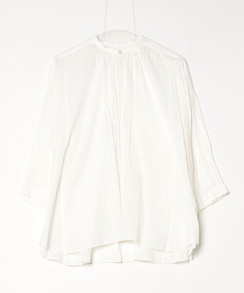 suzuki takayuki（スズキタカユキ） tシャツ stripe khadi shirt 