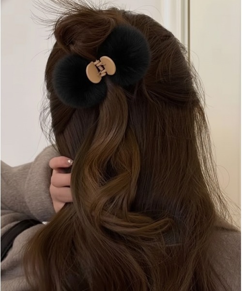 ヘアクリップ 「 ammy. / エイミードット 」 ふわもこ ファー
