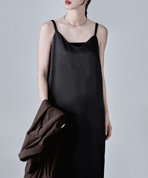 「etoll.」 キャミソールワンピース FREE ブラウン レディース_画像7