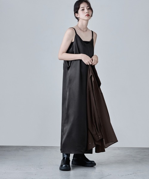 「etoll.」 キャミソールワンピース FREE ブラウン レディース_画像8