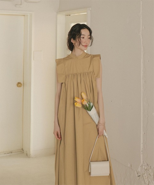 「titivate」 ノースリーブワンピース S ブラウン レディース_画像5