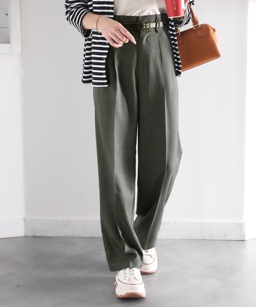 「RIRIYANO」 パンツ SMALL グレイッシュベージュ レディース_画像4