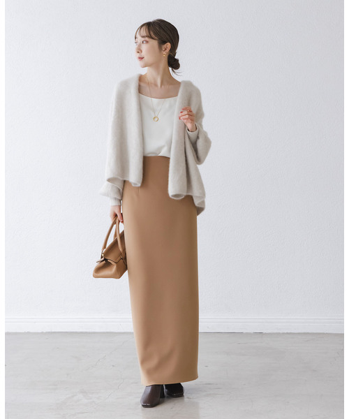 Noble コンフォートジャージーライクタイトスカート 追加》【洗える】コンフォートジャージーライクタイトスカート6