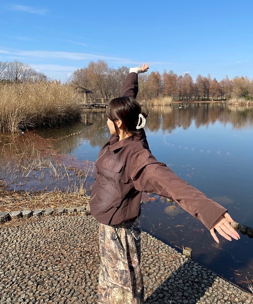 「MandO（Auntie Rosa）」 ナイロンブルゾン MEDIUM ブラック メンズ_画像9