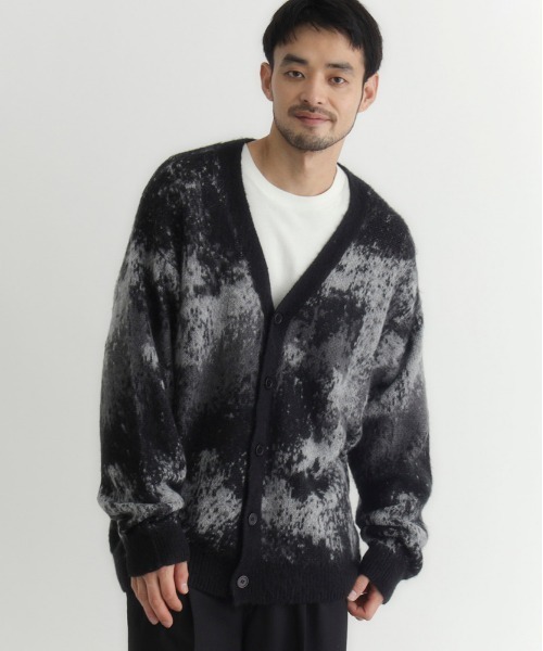 BACK NUMBER カーディガン 「BACK NUMBER」シャギーニット