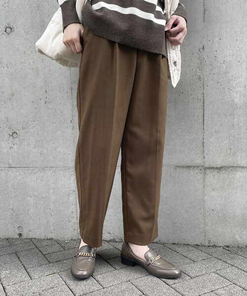 「Comme ca Mature」 パンツ MEDIUM ブラウン レディース_画像9