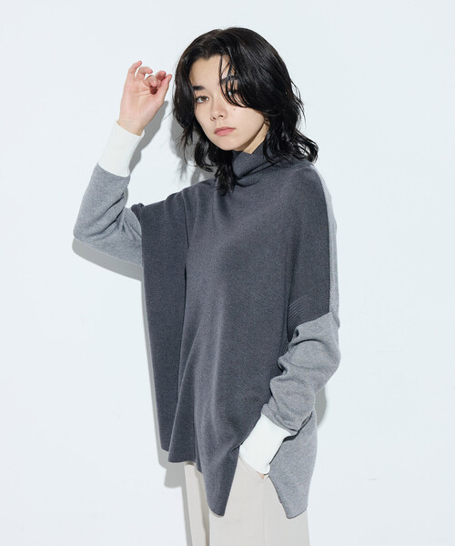 【美品】COMME CA COLLECTION コムサ セーター COMME CA（コムサ） ニット セーター ウール混スムース タートルプル